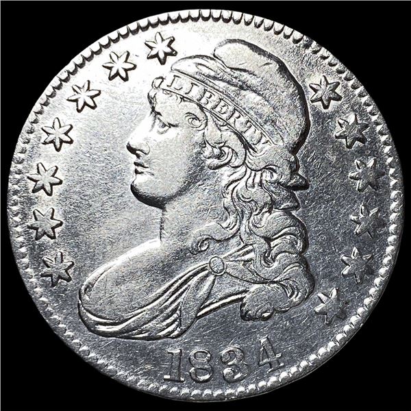 1834 Capped Bust Half Dollar NEARLY  UNCIRCULATED
