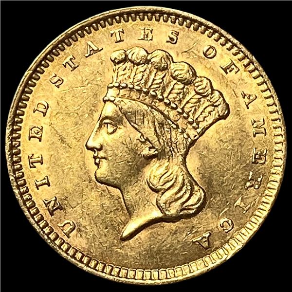 1859 Gold $1 Indian Princess Type 3 UNCIRCULATED