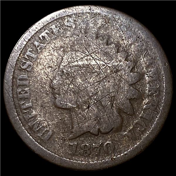 1870 Indian Head Cent NICELY CIRCULATED