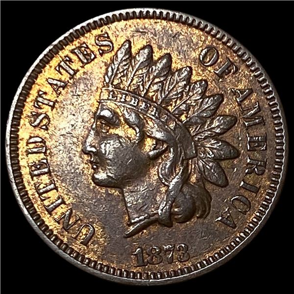 1873 Indian Head Cent CHOICE AU