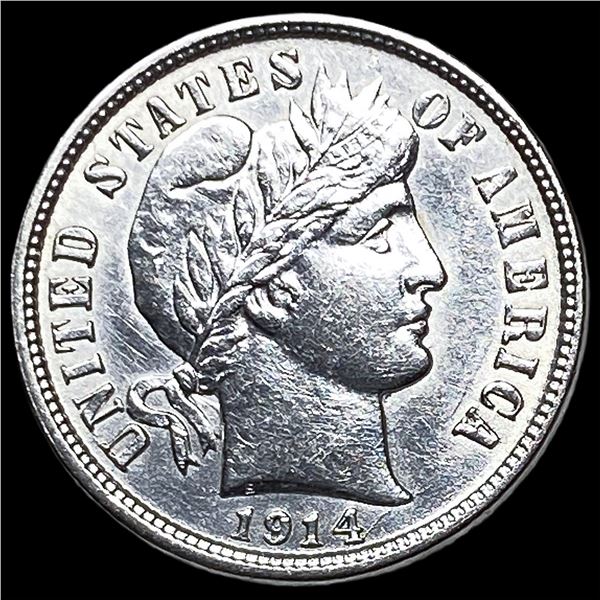 1914-D Silver Barber Dime UNCIRCULATED