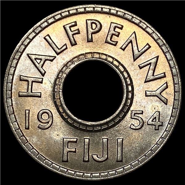 1954 Fiji Halfpenny UNCIRCULATED