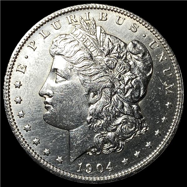1904-O Silver Morgan Dollar ABOUT  UNCIRCULATED
