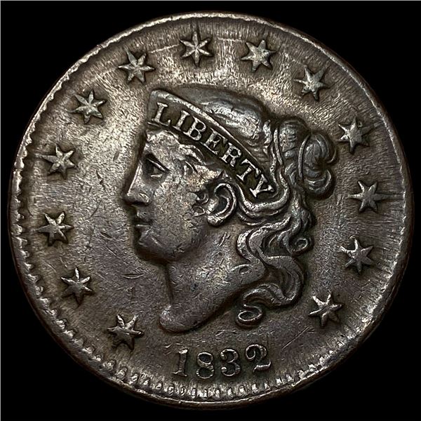 1832 Coronet Head Large Cent NEARLY  UNCIRCULATED