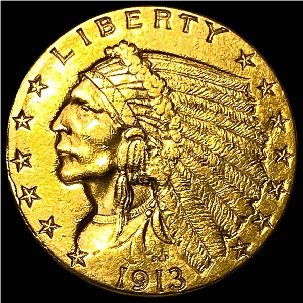 1913 Indian Head $2.50 Gold Quarter Eagle  UNCIRCULATED