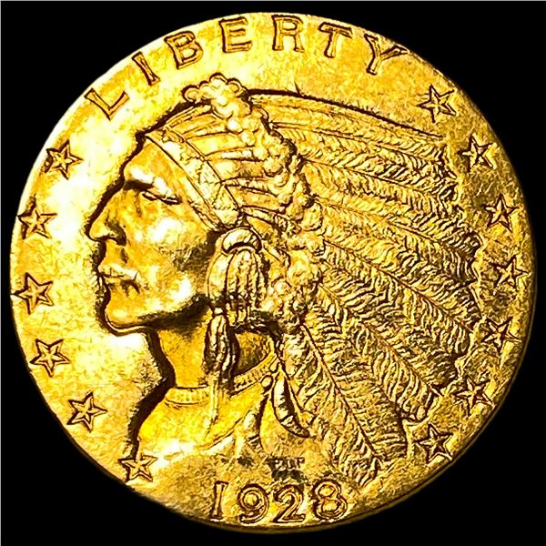 1928 Indian Head Gold $2.50 Quarter Eagle  UNCIRCULATED