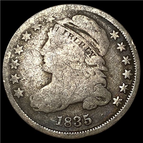 1835 Capped Bust Dime LIGHTLY CIRCULATED