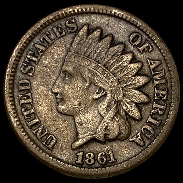 1861 Indian Head Cent NEARLY UNCIRCULATED