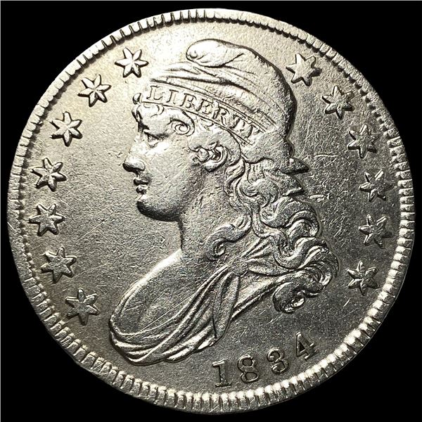 1834 Silver Capped Bust Half Dollar NEARLY UNCIRCULATED