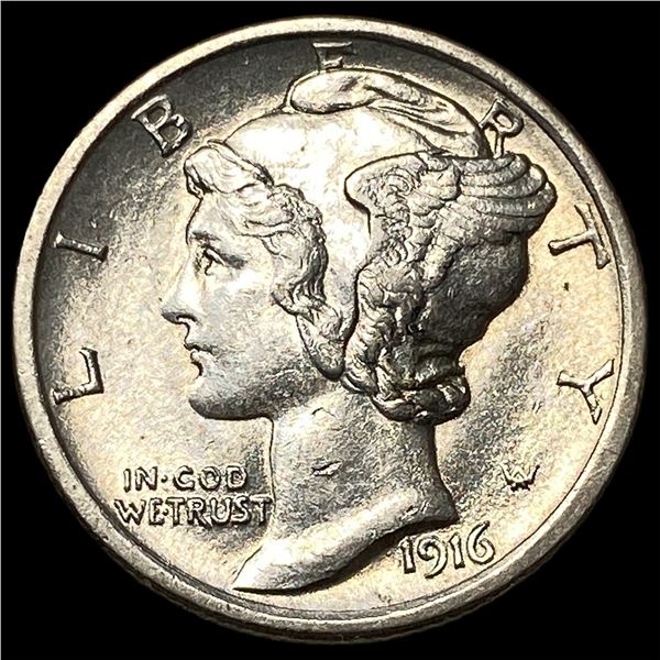 1916 Silver Mercury Dime UNCIRCULATED