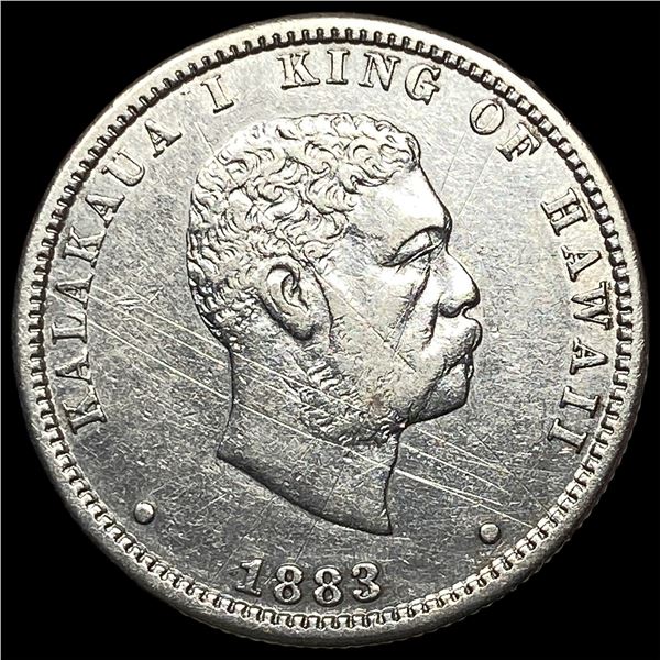 1883 Hawaii Silver 1/4 Dollar HIGH GRADE