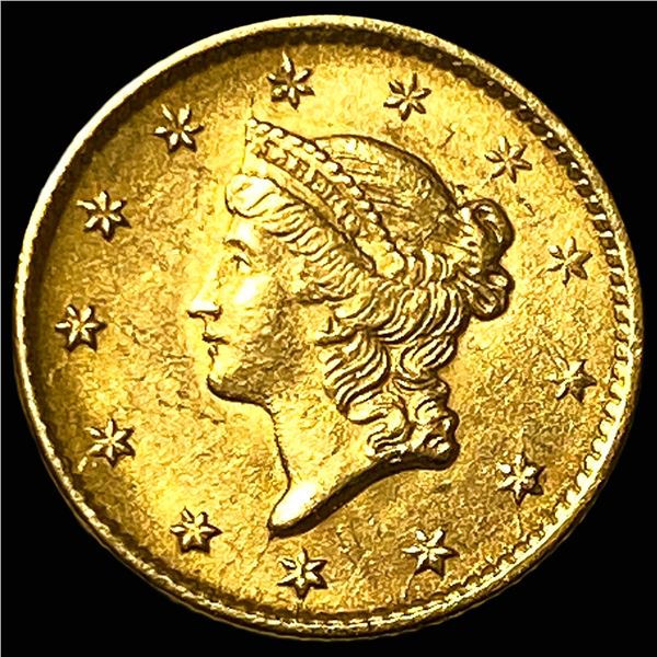 1854 Gold $1 Liberty Head Type 1 UNCIRCULATED