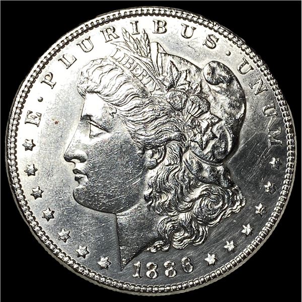 1886 Silver Morgan Dollar CLOSELY  UNCIRCULATED