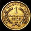 Image 2 : 1853 Gold $1 Liberty Head Type 1 CLOSELY UNCIRCULATED