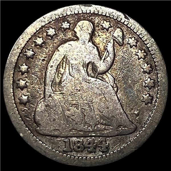 1844-O Silver Half Dime LIGHTLY CIRCULATED
