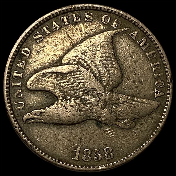 1858 Flying Eagle Cent NEARLY UNCIRCULATED