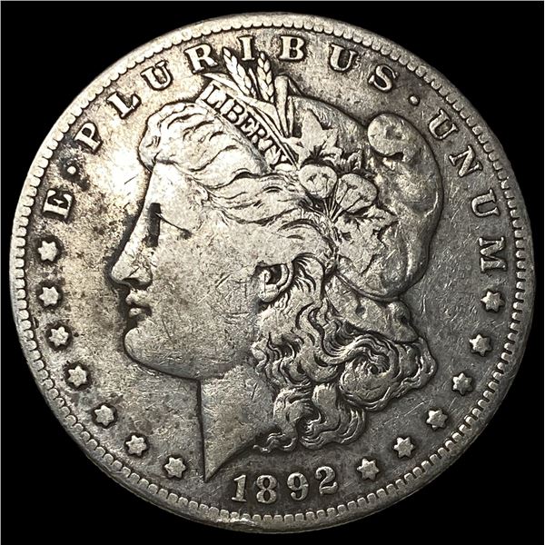 1892-S Silver Morgan Dollar LIGHTLY  CIRCULATED