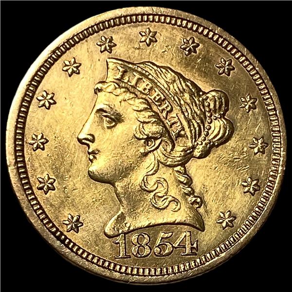 1854 Gold $2.50 Liberty Head Quarter Eagle  UNCIRCULATED