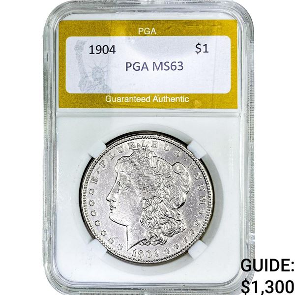 1904 Morgan Silver Dollar PGA MS63