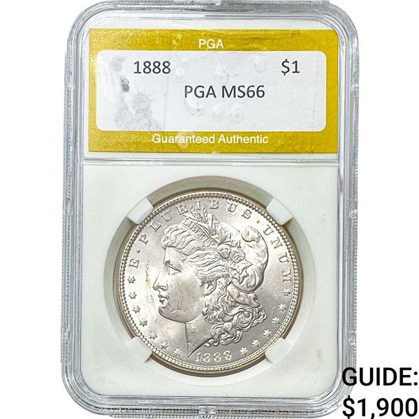1888 Morgan Silver Dollar PGA MS66