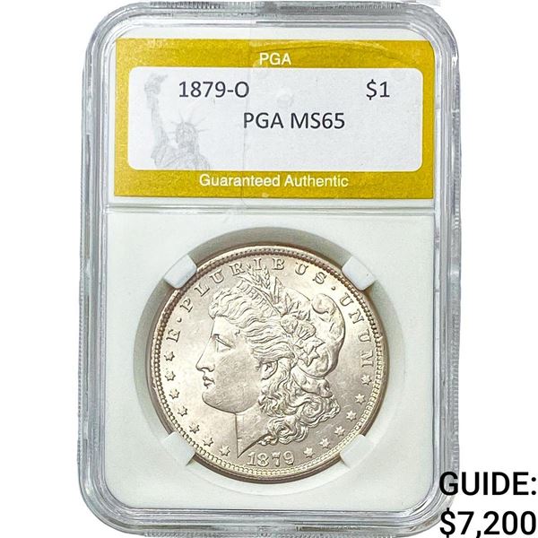 1879-O Morgan Silver Dollar PGA MS65