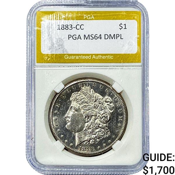 1833-CC Morgan Silver Dollar PGA MS64 DMPL