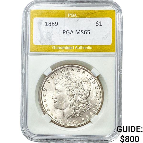 1889 Morgan Silver Dollar PGA MS65
