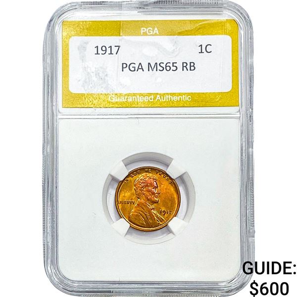 1917 Wheat Cent MS 65RB