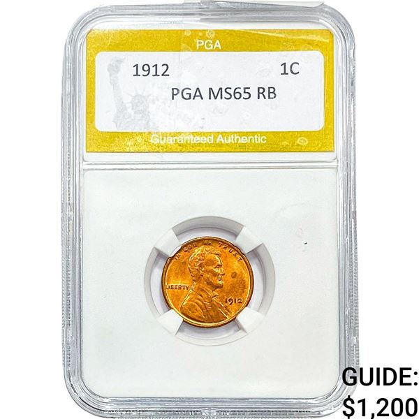 1912 Wheat Cent PGA MS65 RB