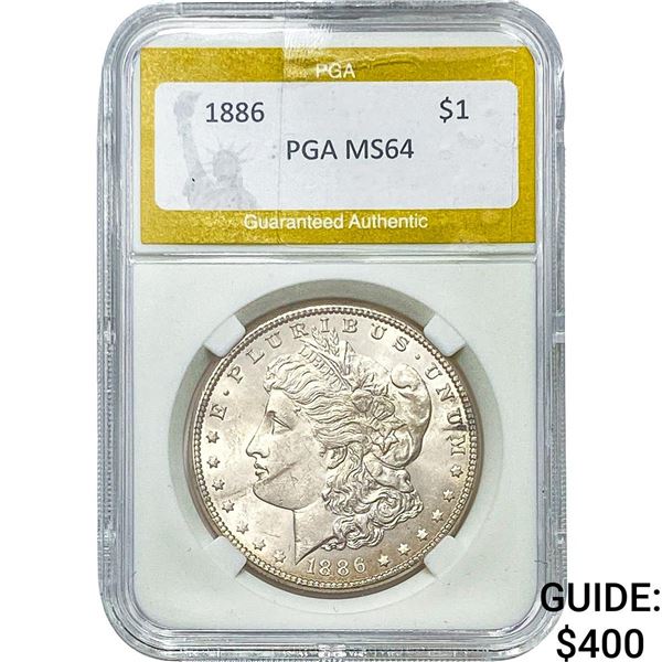 1886 Morgan Silver Dollar PGA MS64