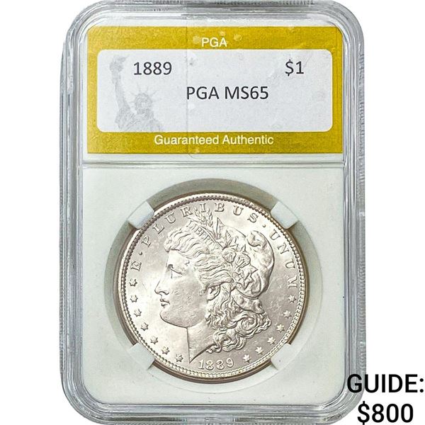 1889 Morgan Silver Dollar PGA MS65