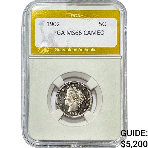 1902 Liberty Victory Nickel PGA MS66 Cameo