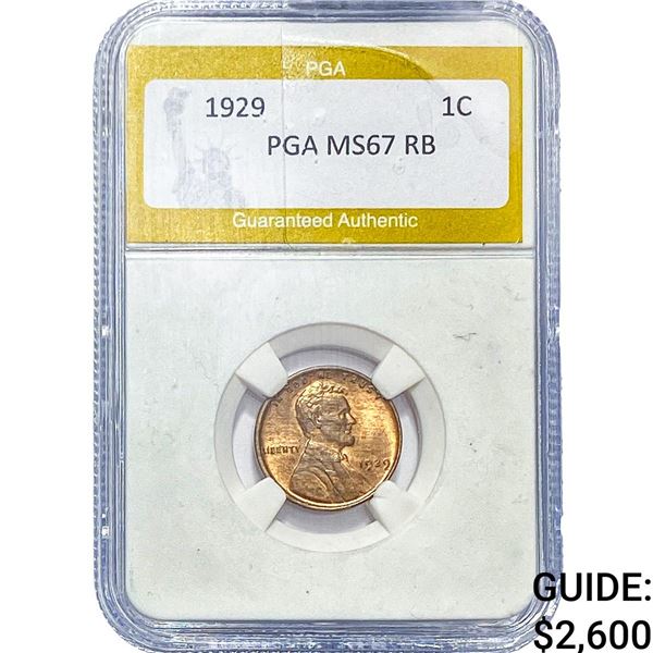 1929 Wheat Cent PGA MS67 RB