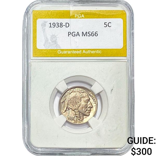 1938-D Buffalo Nickel PGA MS66