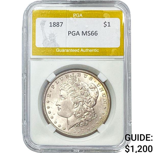 1887 Morgan Silver Dollar PGA MS66
