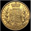 Image 2 : 1863 Gold Sovereign Victoria Shield Back GEM  BU