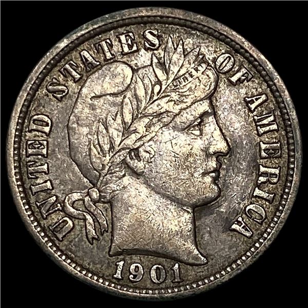 1901-O Silver Barber Dime CLOSELY  UNCIRCULATED