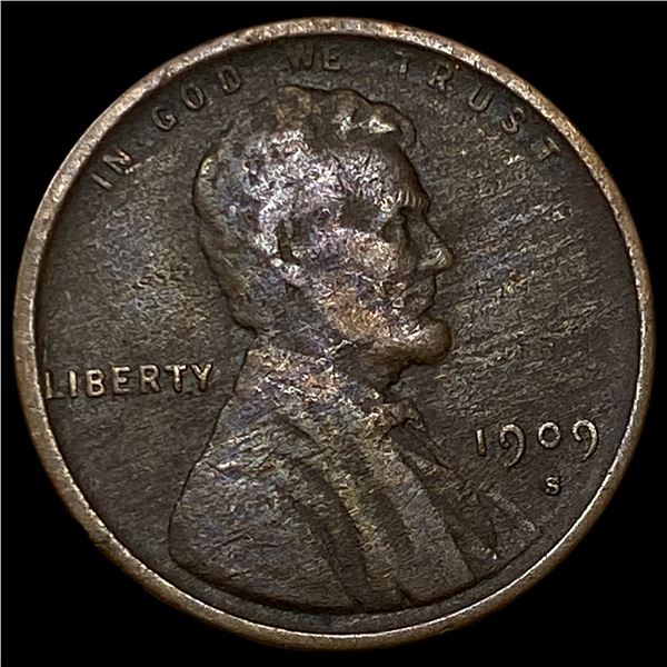 1909-S Lincoln Wheat Cent CLOSELY  UNCIRCULATED