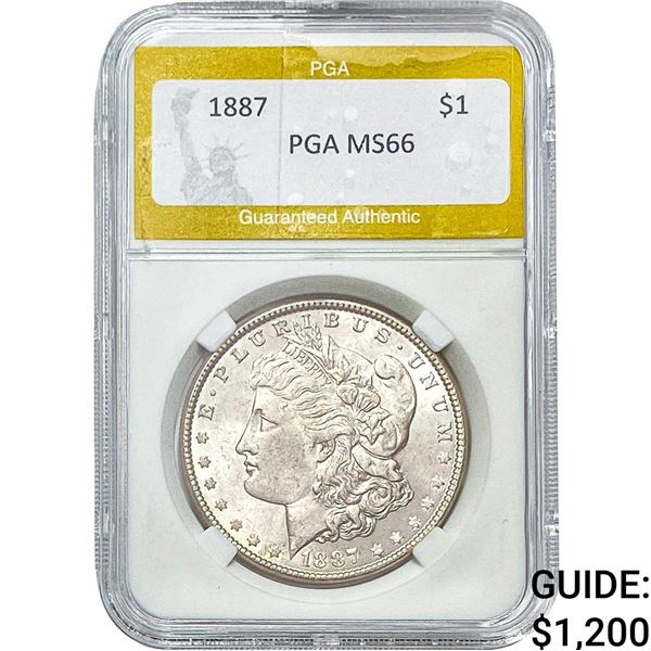 1887 Morgan Silver Dollar PGA MS66