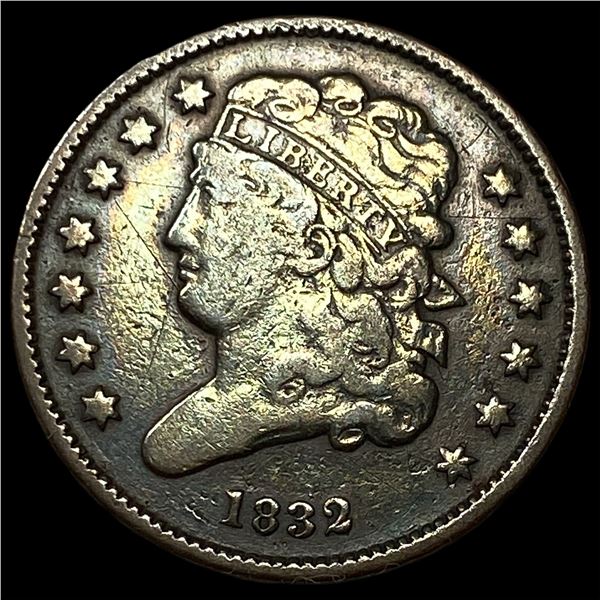 1832 Classic Head Half Cent NEARLY UNCIRCULATED
