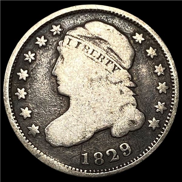 1829 Capped Bust Silver Half Dime NICELY  CIRCULATED