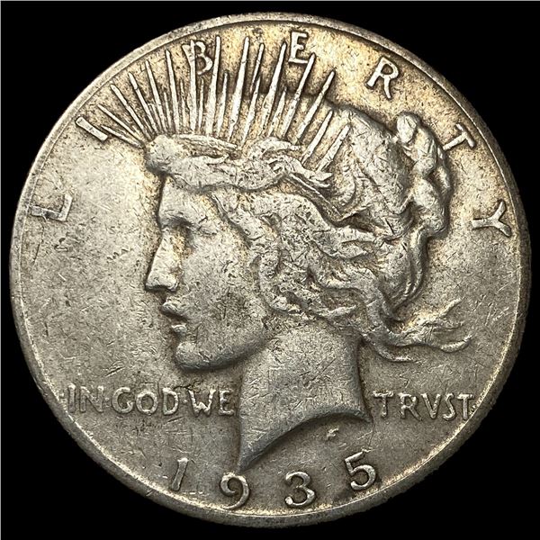 1935-S Silver Peace Dollar NEARLY  UNCIRCULATED