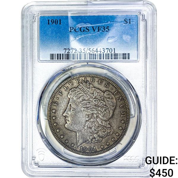 1901 Morgan Silver Dollar PCGS VF35