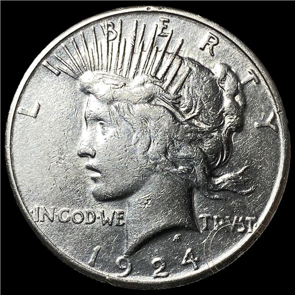 1924-S Silver Peace Dollar CLOSELY  UNCIRCULATED