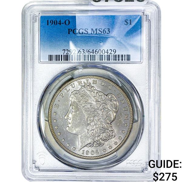 1904-O Morgan Silver Dollar PCGS MS63