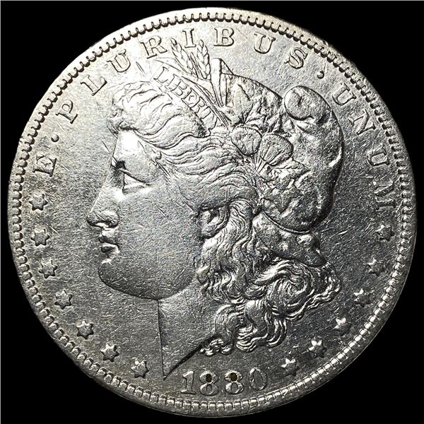 1880-O Micro O Silver Morgan Dollar CLOSELY UNCIRCULATED