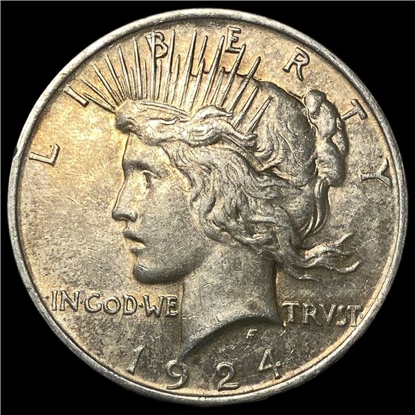 1924 Silver Peace Dollar CHOICE AU
