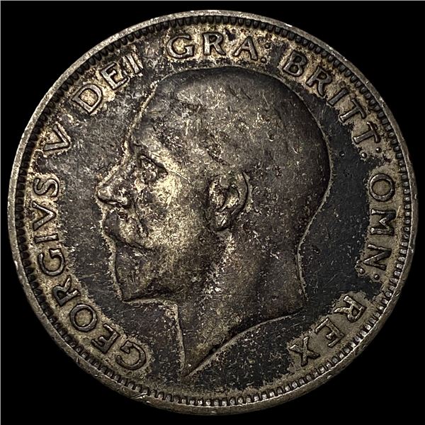 1935 Great Britain Silver Half Crown NEARLY UNCIRCULATED