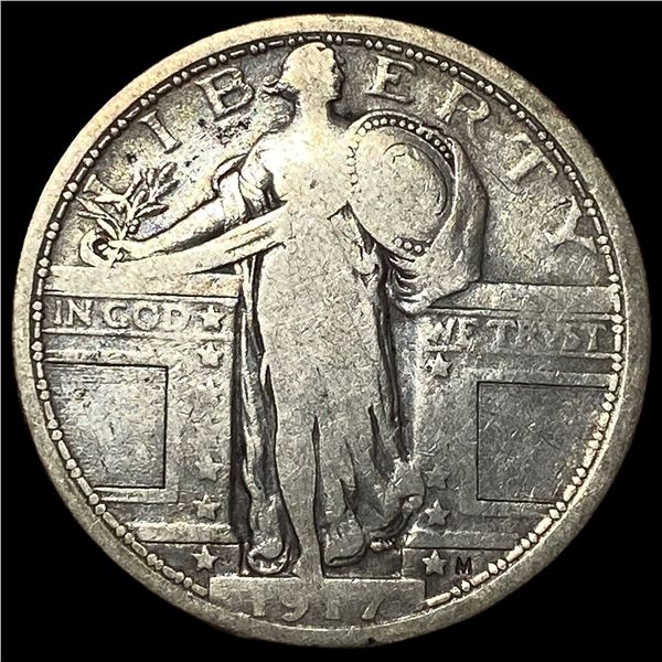 1917 Type 1 Standing Liberty Quarter LIGHTLY  CIRCULATED