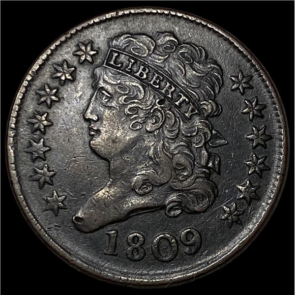 1809 BN Classic Head Half Cent CLOSELY  UNCIRCULATED